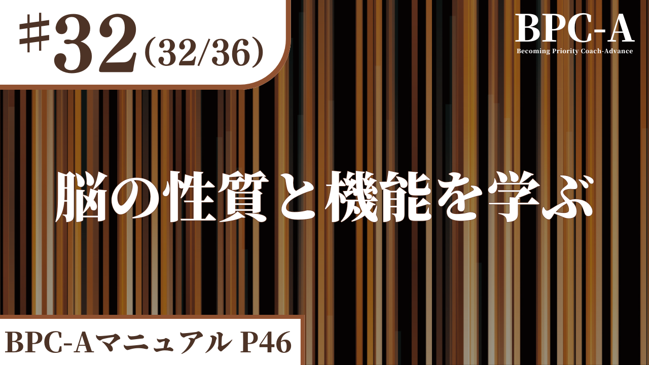 【BPC-A】脳の性質と機能を学ぶ（32/36）［21:36］